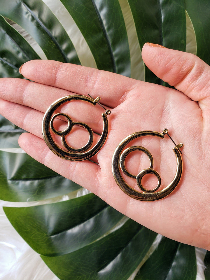 Vintage - Gold Triple Hoops